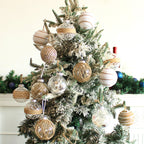Painted Christmas Bauble Set – 9 x 8 cm Baubles – image 5