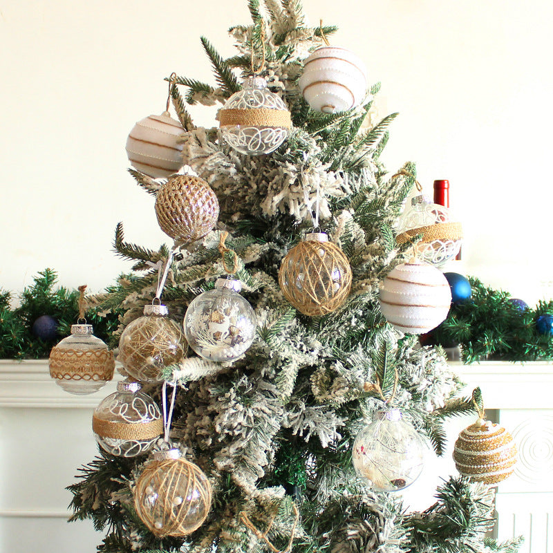 Painted Christmas Bauble Set – 9 x 8 cm Baubles