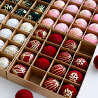 Plush & Painted Christmas Bauble Set – 16 Piece Gift Box – image 3
