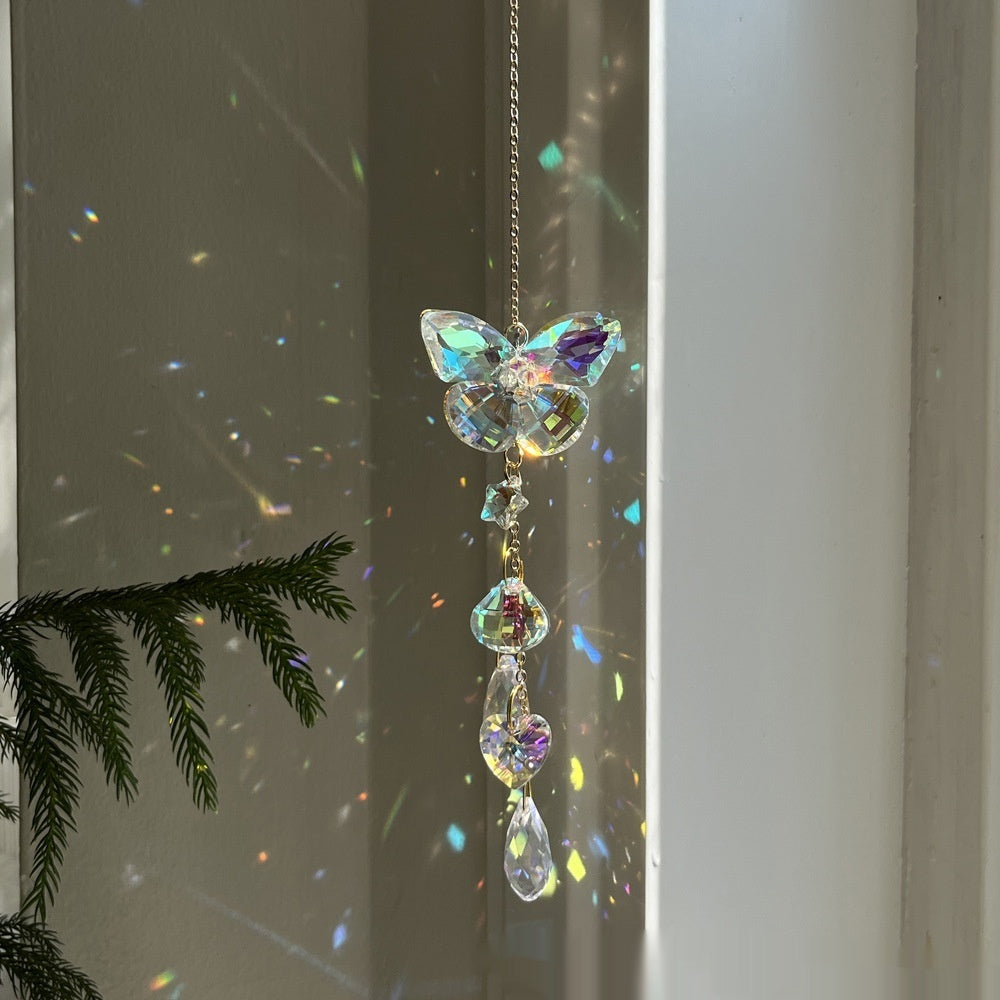 Crystal Butterfly Suncatcher – Hanging Rainbow Maker – image 9