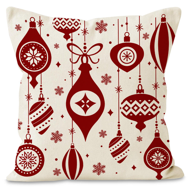 Red Bauble Christmas Cushion Cover (45 x 45 cm)