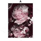 Pink Peony Canvas Print – Unframed Wall Art