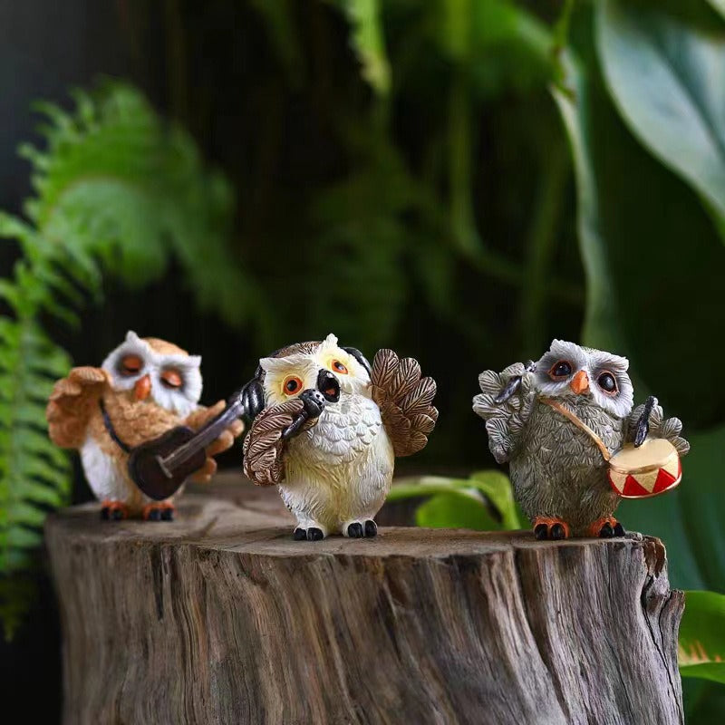 Owl Band Garden Ornament Set (3-Piece) – image 3