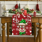 Cartoon Reindeer Polka Dot Christmas Table Runner (33 x 183 cm) – image 2