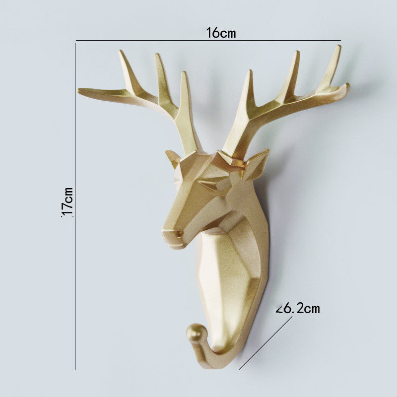 Geometric Animal Head Wall Hook – image 3