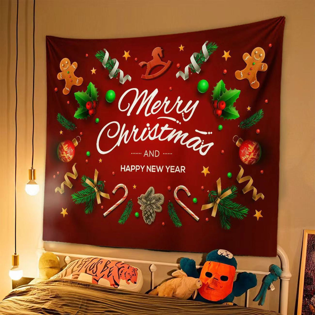 Christmas Wall Tapestry – Festive Hanging Backdrop (98 x 68 cm)