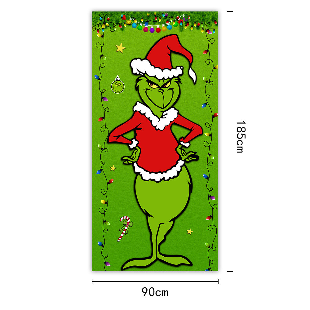Christmas Door Banner – Santa, Elves, Puppies & More (185 x 90 cm)