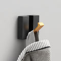Folding Wall Hook Rack – Black & Gold Coat and Towel Hooks