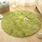 Fluffy Round Faux Fur Rug – Soft Shaggy Area Rug