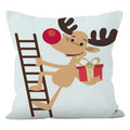 Super Soft Reindeer & Snowman Cushion Cover (45 x 45 cm)