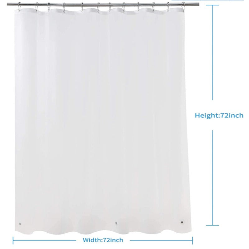 Frosted shower curtain liner dimensions 180 x 180 cm