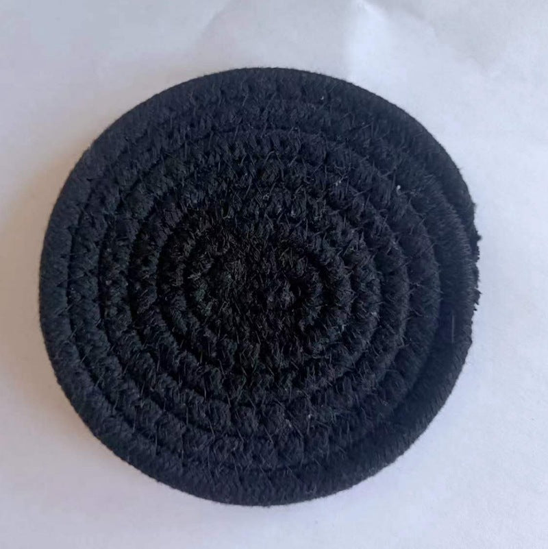 Woven Cotton Rope Placemat – Round Table Mat & Trivet (18 cm or 30 cm)