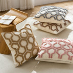 Textured Tufted Geometric Cushion Cover – 45 x 45 cm – image 3