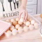Stackable 24-Egg Fridge Storage Box with Lid