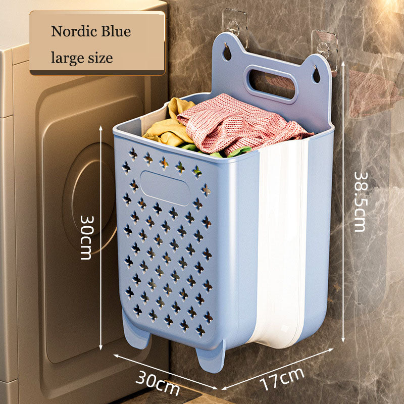 Foldable Wall-Mounted Laundry Basket