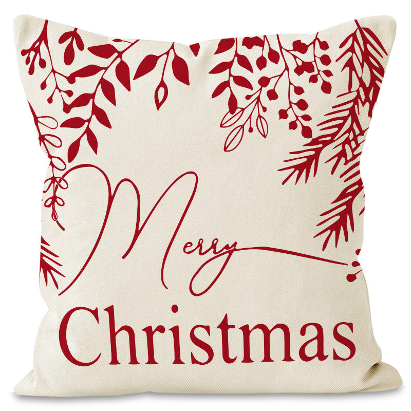 Snowflake Check Christmas Cushion Cover (45 x 45 cm)