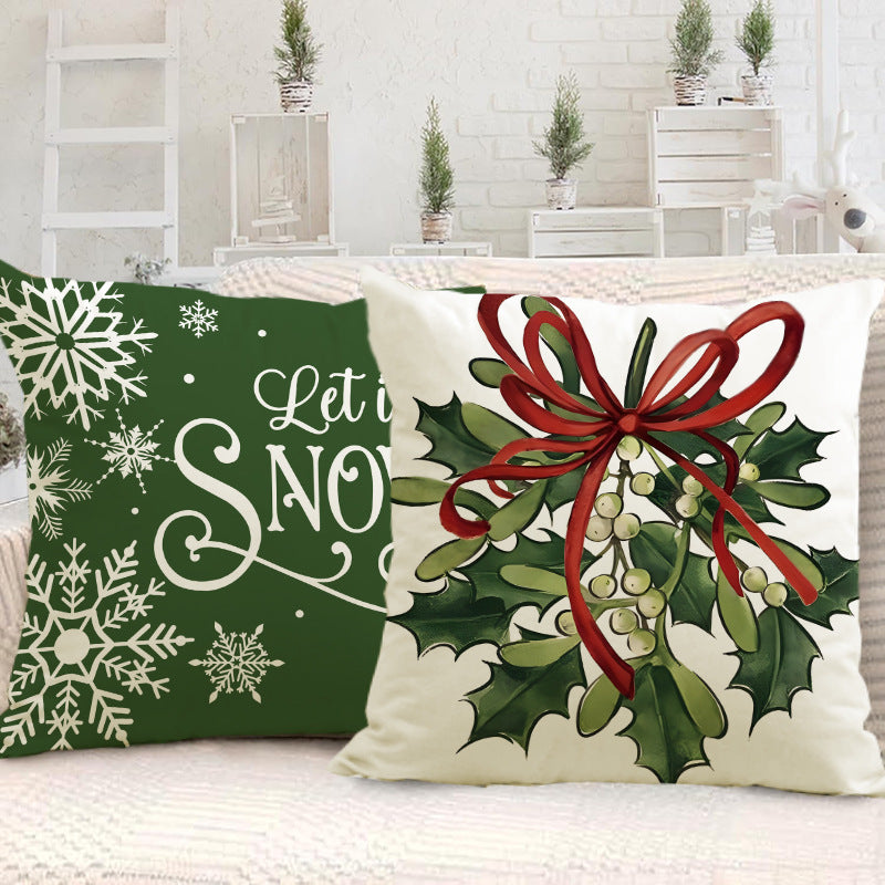 Green Christmas Cushion Cover (45 x 45 cm)