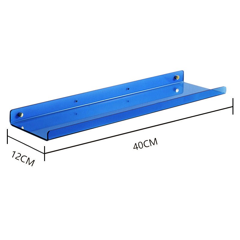 Acrylic Wall-Mounted Bathroom Shelf – 40cm – image 3