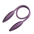 Twisted rope curtain tieback in purple