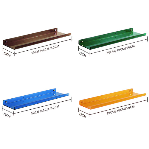 Acrylic Wall-Mounted Bathroom Shelf – 40cm
