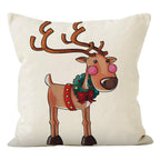 Reindeer Print Christmas Cushion Cover (45 x 45 cm) – image 7