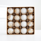 Plush & Painted Christmas Bauble Set – 16 Piece Gift Box – image 6