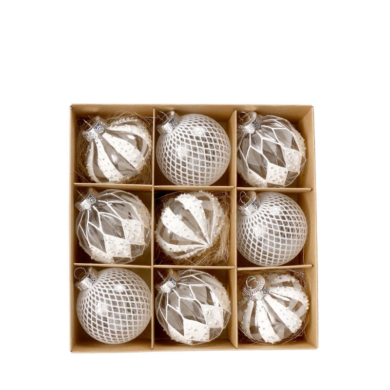 Clear Painted Christmas Bauble Gift Box