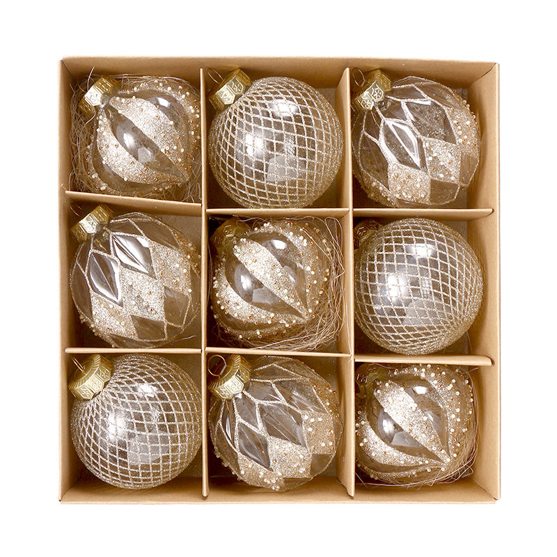 Clear Painted Christmas Bauble Gift Box