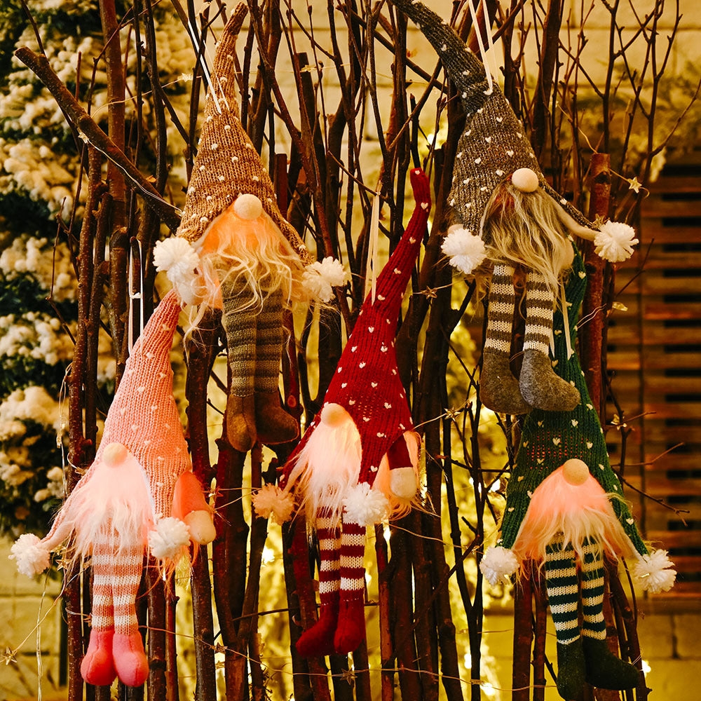 Light-Up Christmas Gnome with Long Legs