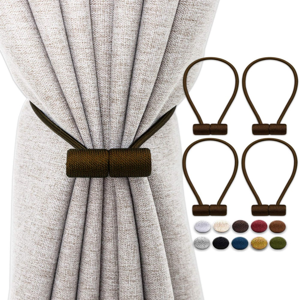 Magnetic Curtain Strap Tiebacks – Fabric Wrapped – image 7