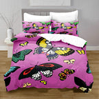 Butterfly Print Duvet Cover Set with Pillowcases – image 5