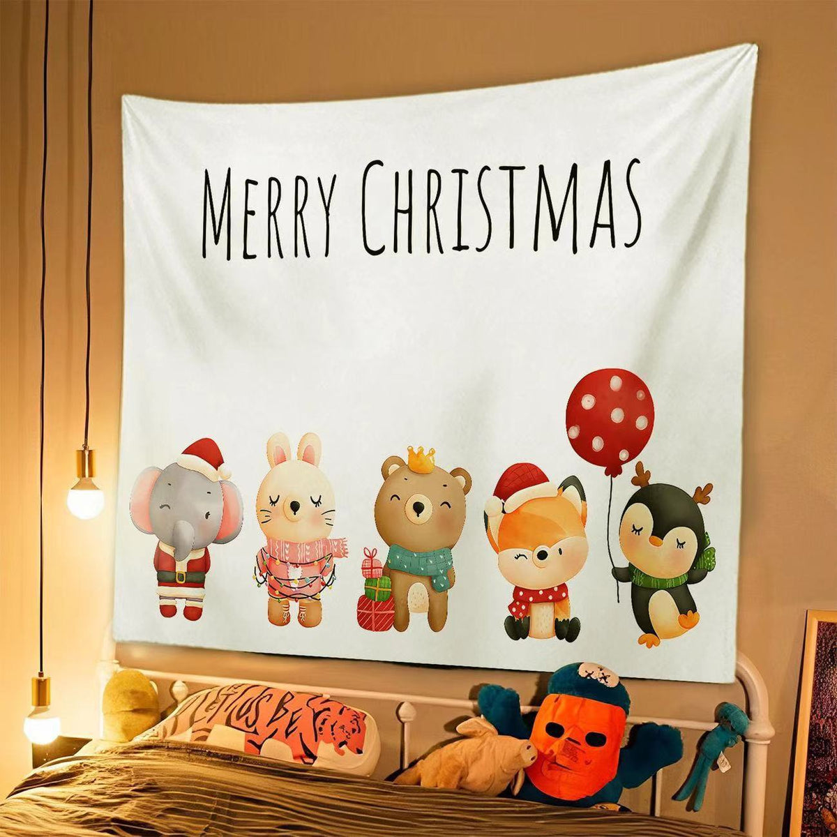 Christmas Wall Tapestry – Festive Hanging Backdrop (98 x 68 cm)