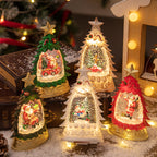Light-Up Snow Globe Christmas Tree Lantern