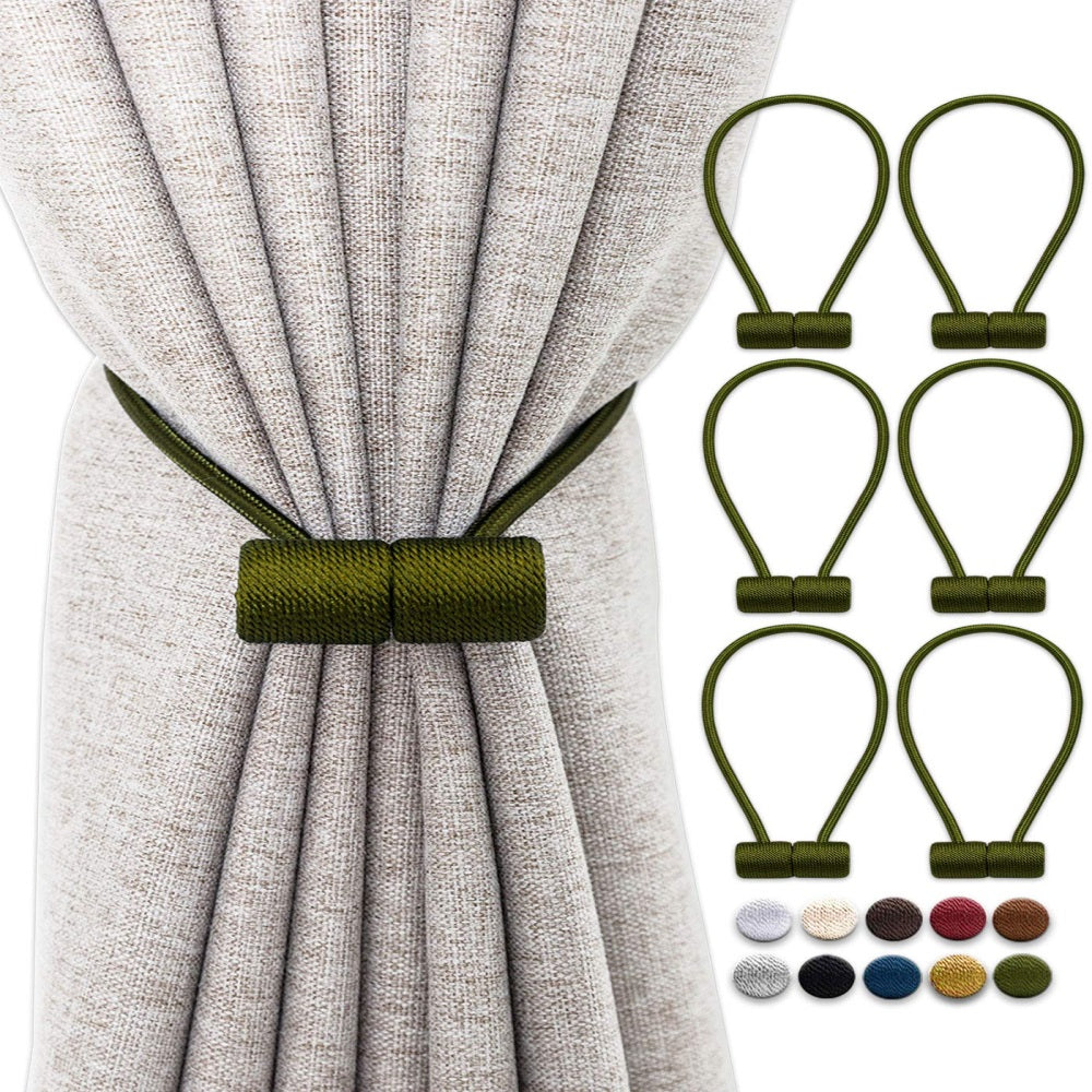 Magnetic Curtain Strap Tiebacks – Fabric Wrapped – image 3