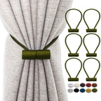 Magnetic Curtain Strap Tiebacks – Fabric Wrapped – image 3