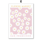 Pastel Flower Market Canvas Print – Unframed Wall Art – image 8