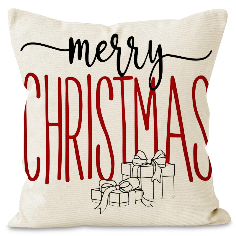 Santa Hat & Christmas Tree Cushion Cover (45 x 45 cm)