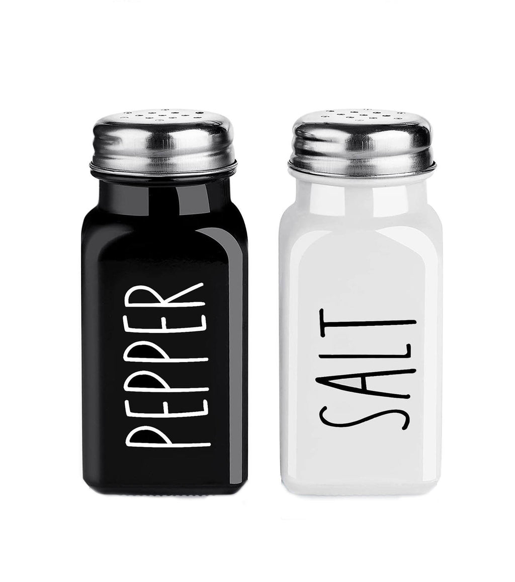 Black and White Salt and Pepper Shaker Set