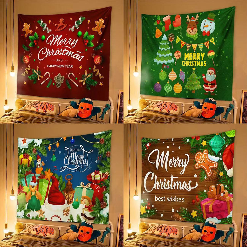 Christmas Wall Tapestry – Festive Hanging Backdrop (98 x 68 cm)