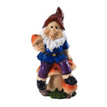 Gnome on a Mushroom Garden Ornament