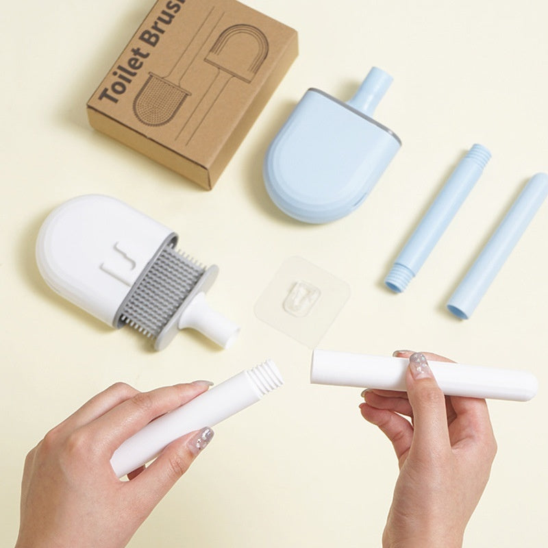 Wall-Mounted Silicone Toilet Brush & Holder – image 9