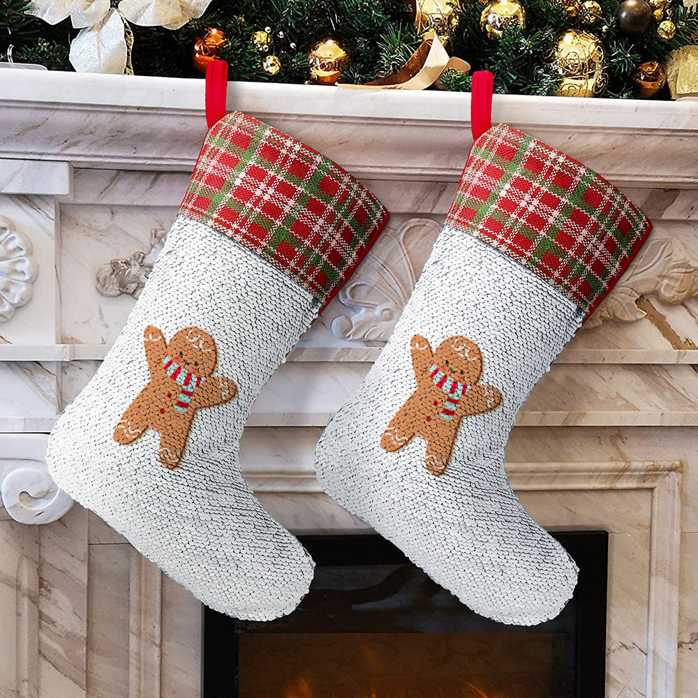 Reversible Sequin Christmas Stocking – image 4