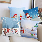 Super Soft Santa & Snowman Christmas Cushion Cover (45 x 45 cm) – image 2