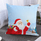 Super Soft Santa & Snowman Christmas Cushion Cover (45 x 45 cm) – image 4