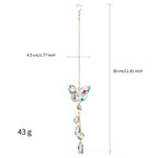 Crystal Butterfly Suncatcher – Hanging Rainbow Maker – image 2