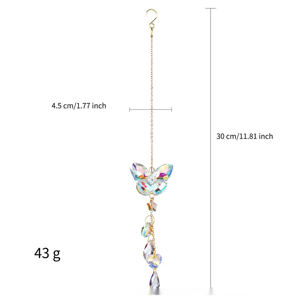 Crystal Butterfly Suncatcher – Hanging Rainbow Maker – image 2