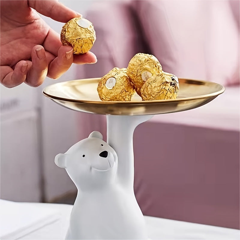 Polar Bear Key Tray – Resin Hallway Ornament & Catch-All