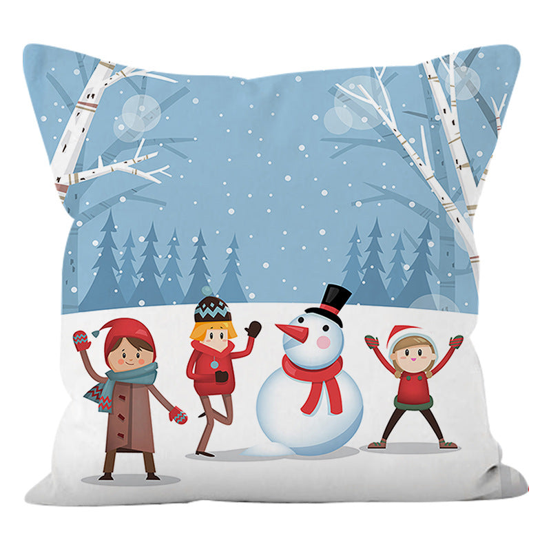 Super Soft Santa & Snowman Christmas Cushion Cover (45 x 45 cm) – image 8