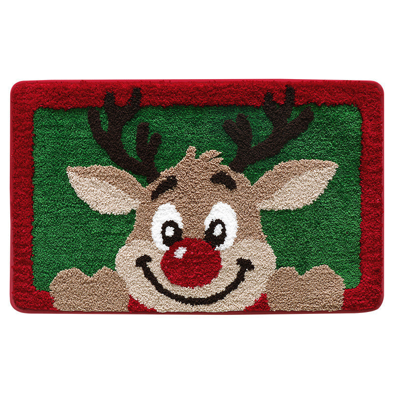 Christmas Doormat – Peeking Reindeer