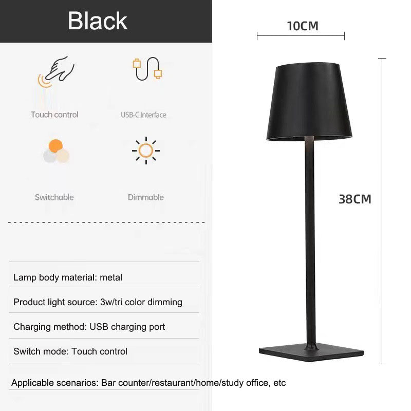 Rechargeable Cordless Touch Table Lamp – Dimmable Mushroom Lamp